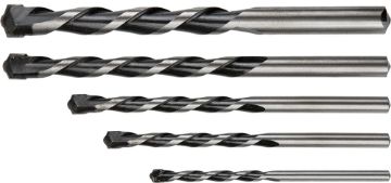 B&W masonry drill set 5pcs, buterfly tip