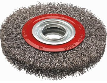 Wheel brush 125mm crimped stainless steel wire