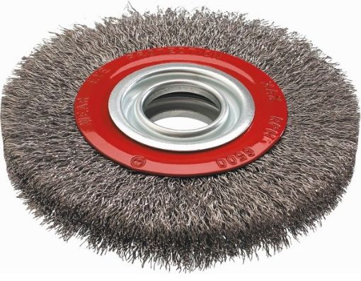 Wheel brush 125mm crimped stainless steel wire