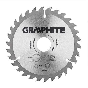 Circular saw blades with HM tips 160x30mm, 30teeth