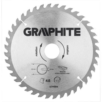 Circular saw blades with HM tips 190x30mm, 40teeth