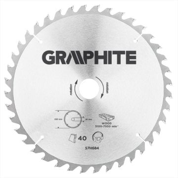 Circular saw blades with HM tips 250x30mm, 40teeth