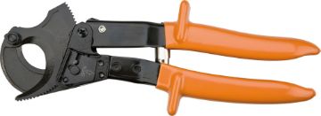 Cable cutter with ratchet