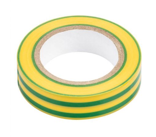 Yellow-green insulating tape 15mm x0,13mm x 10m