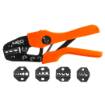 Crimping tool for terminals, set of 5 jaws