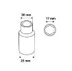 Padrun pikk 3/8  kuuskant 17x63mm