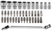 41pc 1/4  drive socket and bit wrench set