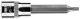 Spline bit on socket 1/2 , M6 x 100 mm