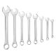 Combination spanner set, CrV, DIN 3113, 8 pcs 6,8,10,12,13,14,17,19mm
