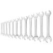 Double open wrenches 6-32 mm, set 12 pcs