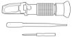 Refraktomeeter, pikkus 160mm, ATC 10-30°C komplektis pipett ja kruvikeeraja