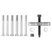 Steering wheel puller, 11pcs set, on card