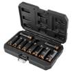 Impact socket set 1/2  long CrMo 10pcs. 10, 12, 13, 14, 15, 17, 19, 21, 22, 24mm