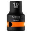 Impact socket 1/2 , 10 mm, Cr-Mo