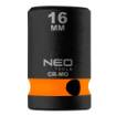 Impact socket 1/2 , 16 mm, Cr-Mo