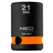Impact socket 1/2 , 21 mm, Cr-Mo