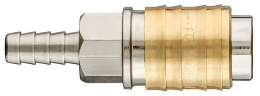 Quick coupler for compressor for hose f 8mm