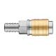 Quick coupler for compressor for hose f 12mm
