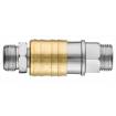 Quick coupler for compressor with connection thread out. 3/8