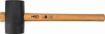 Rubber mallet 65mm/425g, hickory wood handle