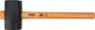 Rubber mallet 75mm/680g, hickory wood handle