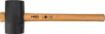 Rubber mallet 90mm/1200g, hickory wood handle