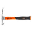 Masonry hammer 600g, fiberglass handle, bimaterial