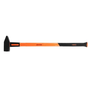 Machinist's hammer 3 kg, fiberglass handle,  bimaterial