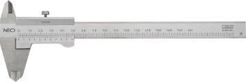 Vernier caliper, DIN certified, 150mm stainless steel