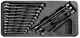 Combination wrench set 14 pcs, 6-19mm