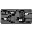Circlip pliers set, 4 pcs