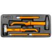 Hammers and chisel set, 5 pcs