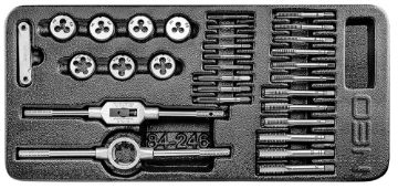 Tap and die set, 31 pcs