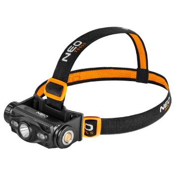 Headlamp rechargeable USB 1000 lm red / blue  CREE LED + LED