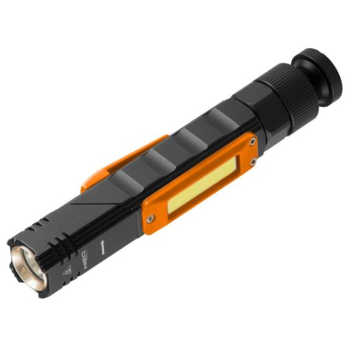 Flashlight rechargeable USB 300 lm  2 in 1 CREE XPE + COB LED