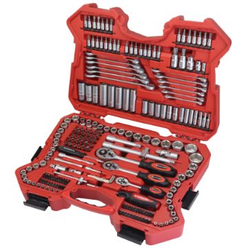 Tool set 215 pcs, 1/4 +1/2 +3/8  CrV