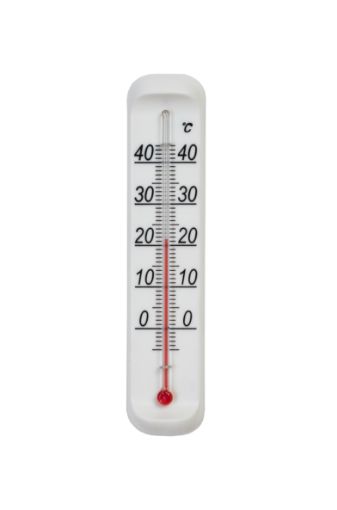 Indoor thermometer, plastic, white -10°C - +50°C