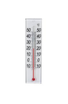 Indoor thermometer, transparent -10°C - +50°C