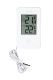 Digital indoor/outdoor thermometer, white