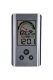 Digital indoor thermometer/hygrometer with clock aluminium