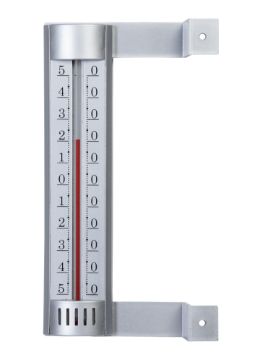 Outdoor thermometer, silver -50°C - +50°C