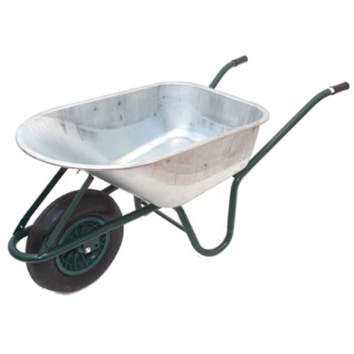 Wheelbarrow for construction, Zn, pneumatic wheel  120L