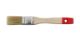 Flat paintbrush 1  white bristle, B/L 45mm