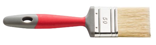 Flat paintbrush 2K 25mm red