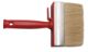 Wall brush 3x10cm white bristle, red body