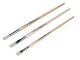 Flat artist brush 8mm white bristle