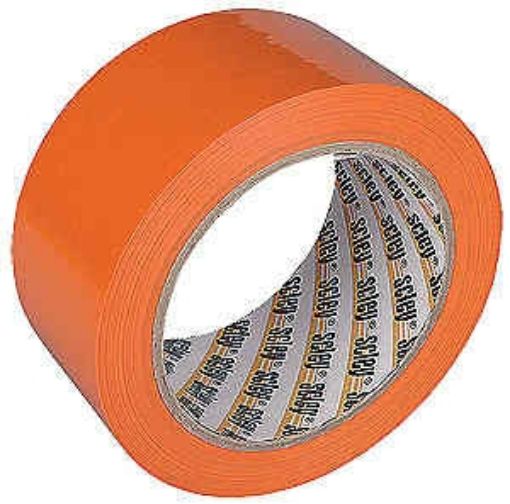 PVC tape 48mmx33m th. 0, 16mm, orange color