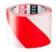 Warning tape red/white 100mm x 100m
