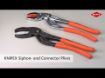Siphon- and connector pliers 250mm, blister