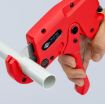 Pipe cutter for plastic conduit pipes